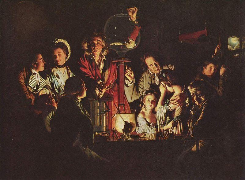 Joseph wright of derby An Experiment on a Bird in the Air Pump oil painting image